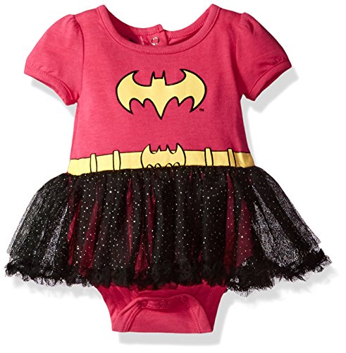 Warner Brothers Baby Girls' Batman Creeper with Tutu, Pink, 0/3m