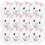 Kicko Bunny Face Spiral Notepad - Pack of 12 Blank Composition Mini Notebooks for Students and Professionals - Journal, Diary, Homeworks, Scratches, Idea, Party Favors and Easter Treasure Chest Filler