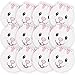 Kicko Bunny Face Spiral Notepad - Pack of 12 Blank Composition Mini Notebooks for Students and Professionals - Journal, Diary, Homeworks, Scratches, Idea, Party Favors and Easter Treasure Chest Filler