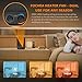 FOCHEA 950W/1500W Ceramic Space Heater with Adjustable Thermostat, Personal Portable Indoor Heater Fan with Overheat and Tip-Over Protection & Carry Handle, Quiet, Perfect for Home & Office