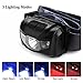 ZUKVYE LED Headlamps Flashlight, Cree LED Headlamp with Red Lights,Waterproof Head Light for Running, Camping, Reading, Kids, DIY & More - 8 AAA Batteries Included 2 Pack
