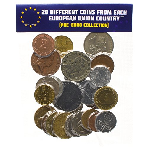 Lot of 28 different coins from each european union country (pre-e…