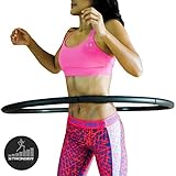 Stronger Weighted Hula Hoop ✦ Best Home Exercise Equipment for Men & Women ✦ Improve Stamina & Build Lean Muscle At Home or On The Go!