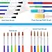 PAXCOO 32 Pcs All Purpose Paint Brush Value Pack, Nylon Hair Artist Acrylic Paint Brushes Great with Acrylic, Oil, Watercolor, Gouache (29 Brushes with 3 Paint Palettes)