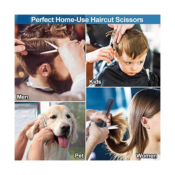 Bubuxy-Hair-Scissors-Hair-Cutting-Shears-Professional-Hair-Cutting-Kits-Thinning-Shears-Hairdressing-Set Bubuxy Hair Scissors, Premium Hairdressing Scissors, Professional Hair Cutting Kits Thinning Shears Hairdressing Set