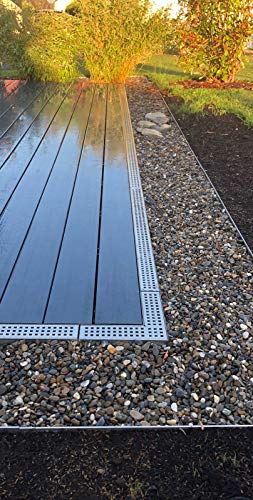 4er Rinnenset V2A superflach mit 1 Rinne mit Stutzen, 3 Rinnen geschlossen, 2 Endstücke, 3 Verbinder, 1 Dichtmittel, 1… – Bild 3