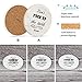 Coasters for Drinks 8-Piece Funny Absorbent Stone Ceramic Coasters Set - White Marble Style Coaster for Drink with Cork Backing, Protect Your Furniture from Spills, Scratches, Water Rings and Damage