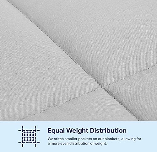 image for LUNA Kids Weighted Blanket | 10 lbs - 41x60 - Twin Size Bed | 100% Oek