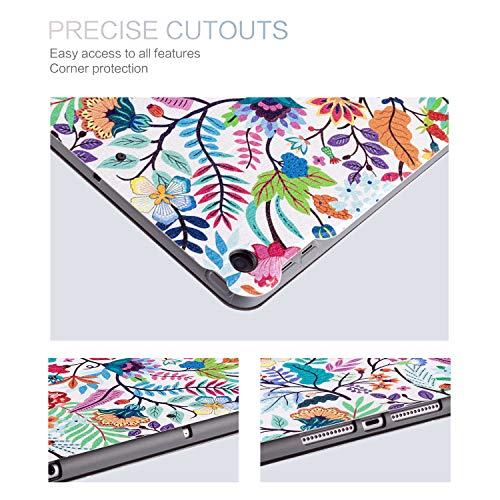 Ipad 7Th Generation Case Lalumix Ipad 10.2 Case 2019 Smart Shell Stand Cover Soft TPU Hard Back Protector with Auto Wake/Sleep for Tablet Case （Paisley Leaves）