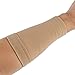 Black/Skin Forearm Tattoo Cover Up Band Compression Sleeves Men Women (1PCS) (L, Skin)