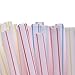 220 Pack 8.5 inch Drinking Straws Multi Colored Striped Flexible Small Diameter Bendy Disposable Plastic Drinking Straws