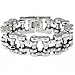 Trendsmax 23mm Heavy Mens Silver Tone Biker Motorcycle Chain 316L Stainless Steel Bracelet 7-11inch