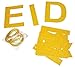 Zaffron Eid Mubarak Glitter Banner (Gold)