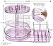 Sorbus Rotating Makeup Organizer Station Nail Bar, 360° Rotating Adjustable Carousel with Tray for Cosmetics, Skincare, etc. Great for Vanity, Bathroom, Bedroom (Purple)