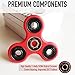 Merktor Tri-Spinner Fidget Toy With Premium Hybrid Ceramic Bearing - durable High Performance Bearing for Killing Time (red)