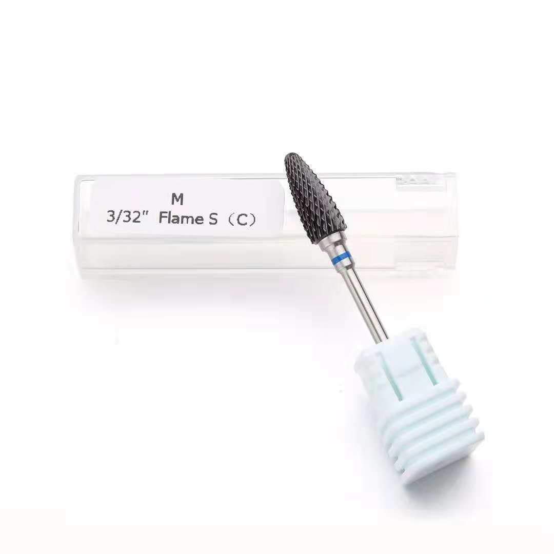 Nail Drill Bits SNERISE Ceramic Nail Drill Bits Gel Fine Medium Coarse - Removal Polishing Tool Pedicure Manicure Rotary Burr(Medium, 1 Pack)