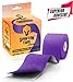 Sparthos Kinesiology Tape - Incredible Support for Athletic Sports and Recovery - Free Kinesio Taping Guide! - Kinselogy Kenisology Kensio Kinesthetic Pregnancy Lifting - Uncut (Indigo Purple)