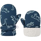 Urban Virgin Infant Baby Toddler Kids Winter Mittnes Lined Fleece Warm Waterproof Ski Snow Gloves For Boys Girls