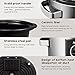 Aicok Slow Cooker, 7 Quart, Electric Slow Cooker, Programmable Cook, Carry Oval Cooker, Digital Timer, Tempered Glass Lid, Removable Ceramic Cooking Pot, Stainless Steel, Silver