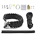 GECKO EQUIPMENT Adjustable Premium Paracord Bracelet with Survival kit and Fire Starter - Fits 8