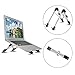 Megainvo Laptop Stand, Portable Laptop Stand Adjustable Eye-Level Ergonomic Height,Foldable Compact Aluminum Laptop Stands and Holders for MacBook, Notebook, iPad, Kindle, Book(Storage Bag Included)