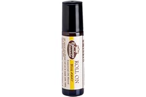 Fabulous Frannie Bug Away Pre-Diluted Pure Grade Essential Oil Blend Roll-On Amber Glass Bottle with Convenient and ready-to-