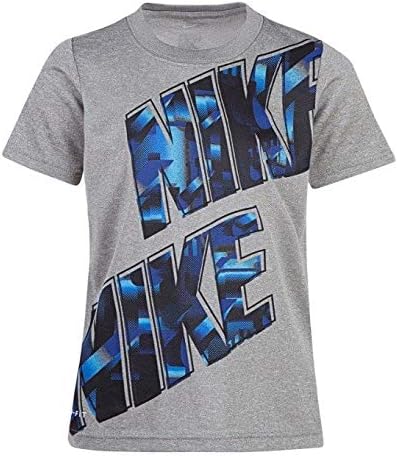 Amazon Co Jp ナイキ Nike 86e7 Kids Muddy Block Dri Fit Tee ドライフィット半袖ｔシャツ 4 105 042 Grey Heather 服 ファッション小物