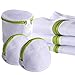 YAZER Laundry Wash Bag 6-Pack Durable Mesh Wash Laundry Bag Blouse, Hosiery, Stocking, Underwear, Bra and Lingerie Travel Laundry Bag with Premium Zipper
