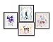 Uhomate 4 pcs Set Dobby Harry Potter Always Lord Voldemort Harry Potter Quote Abstract Art Canvas Wall Art Anniversary Gifts Baby Gift Inspirational Quotes Wall Decor for Bedroom M030 (8X10)