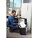 Rubbermaid Commercial Products NCVBHDGH FG295600BLA Plastic Deskside Wastebasket, 28-1/8-quart, Black, 4 Pack