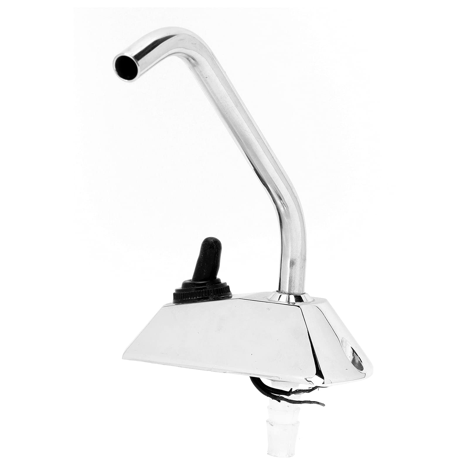 Tap Switch, 12V Electric Tap Switch High Efficiency Tap Switch 10mm Or 0.4in Id Hose with 12V Toggle Switch for Caravan Motorhome Replacement