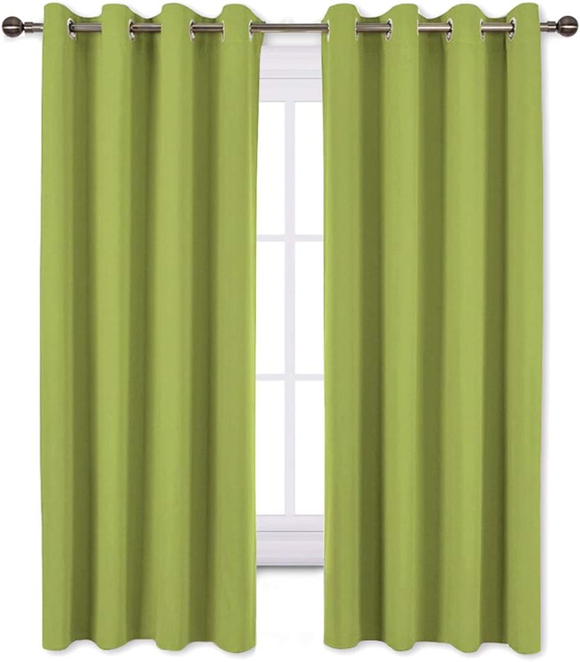 Best kitchen curtains with grommets green or orange