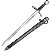 Prince Sword with Sheath,Crusader Knight Templar Short Sword - Historical Reproduction, Cast Metal Handle