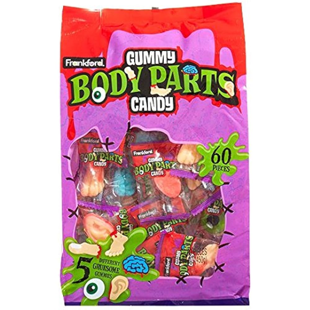 Gummy Candy Halloween Body Parts Candy, 15.87 OZ Grocery " Gourmet Food Gummy Candy Halloween Body Parts Candy, 15.87 OZ Grocery " Gourmet Food