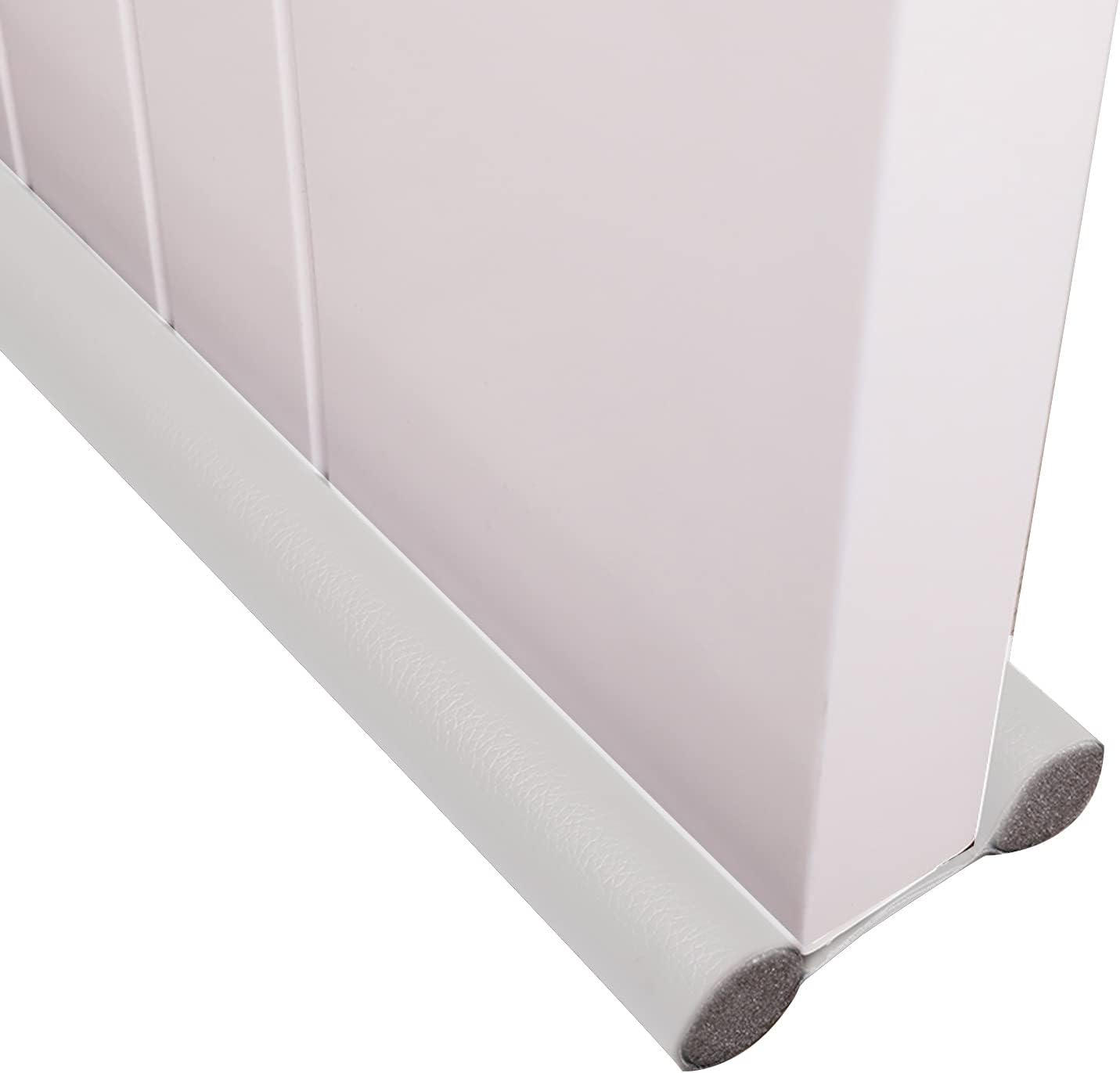 Draft Stoppers - BestAlice Door Draft Stoppers, 36 Inch Under Door Noise Blocker Sound Proof Draft Guard for Bottom of Doors Seal, Adjustable Bottom of Doors Seal Gap Reduce Wind, Light, Cold Air, and Noise, White