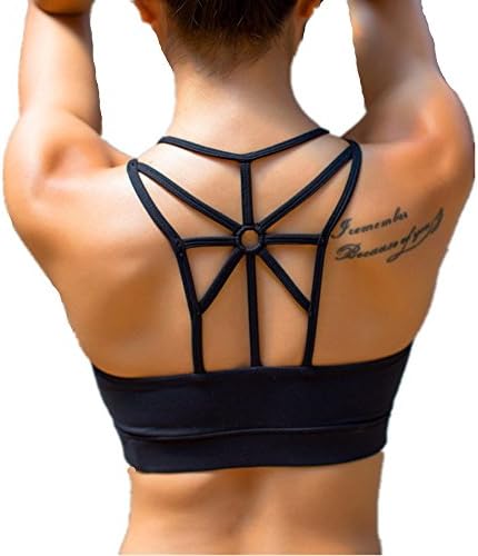 Animas Women's High Impact Sports Bra Wirefree Push up Run Yoga Bra