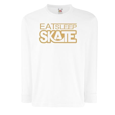 lepni.me Camisetas de Manga Larga para Niño Coma - Sueño - Patín ...