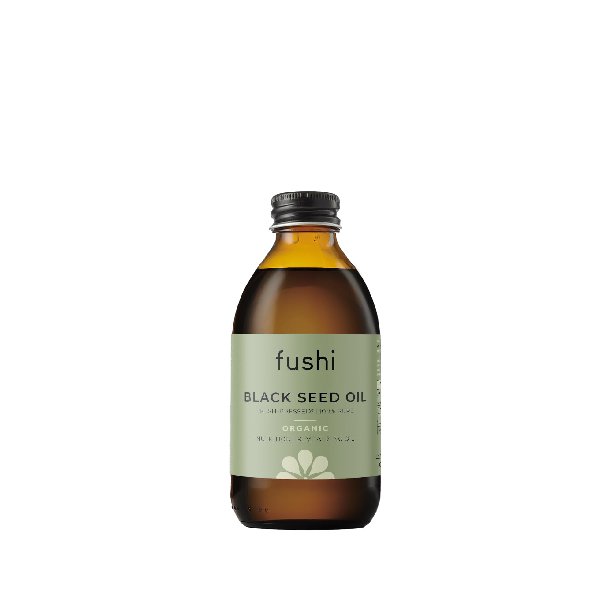 Fushi Black Cumin Seed Oil 100 ml | Fresh-Pressed | Rich in Omega 6, 9, vitamin B1, B2, B3 | Best for Dry Skin, Flaky Skin & Inner Health | Manufactured in the UK | Packaging may vary