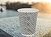 Quality Disposable Hot Coffee Insulated Cups By Golden Spoon – 50 Pack – Stylish Contemporary Ripple Design - Perfect For Coffee Shops And Bars (12 oz, Checkered Design)