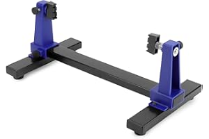 QWORK Adjustable Printed Circuit Board Holder Frame, PCB Holder Frame and Clamping Kit, 1 Set