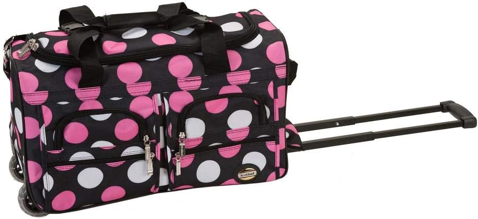  | Rockland Rolling Duffel Bag, Black, 36-Inch | Travel Duffels