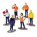 U. S. Toy Construction Worker Toy Figures (1 Dozen), White/Blue/Yellow, 3