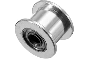 HJZ-DRIVE MXL30T Timing Pulley Aluminium Smooth Idler Pulley Synchronous Wheel 4mm Bore for 6mm Width Belt