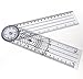 Set of 6 Piece Spinal Finger Goniometer Protractor Ruler 360 Degree 12 inch 8 inch 6 inch (A2Z)