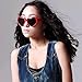 VANKER 1X Red Fashion Cute Women Lady Girl Oversized Heart-Shaped Plastic Frame Retro Sunglasses Eyeglasses Glasses