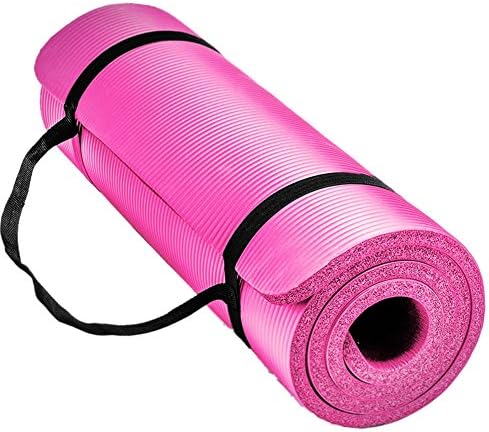 Thick Yoga Mat Kapoo Exercise Mat,1/2-Inch Extra Thick 72" X 24" (10mm) High Density Anti-Tear Non-Slip Yoga Mat with Carrying Strap for Exercise,Yoga and Pilates[1 Year Warranty]