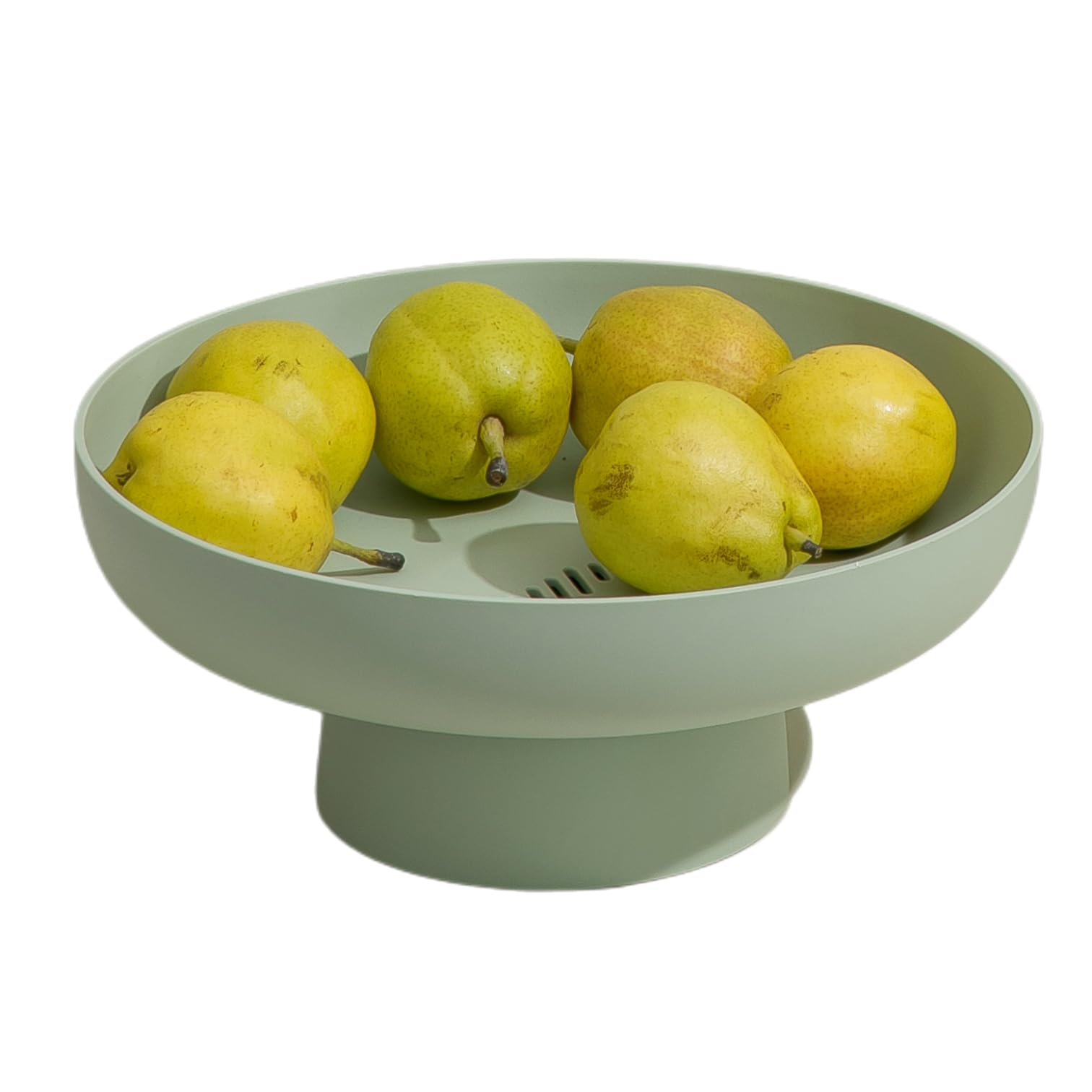 onefitow Fruit Bowl Fruit Basket for Kitchen Countertop Kitchen Storage Baskets Stand Organization, Decor Centerpiece Counter or Dining Room Tables (Green)