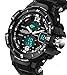 Sanda Men's Digital Watch Large Face LED Wrist Watches Military Sports Digital Analog Dual Time Outdoor Army Wristwatch Tactical
