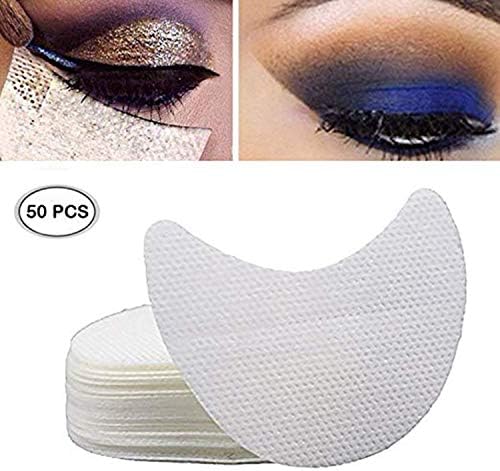 Ochioly 50 Pieces Eyeshadow Shield Under Pad Eyelash Extensions Patch Multifunction Beauty Eye Lip Make Up Tools