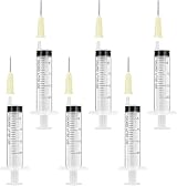 OFFCUP 20ml Plastic Syringes 6 Pack with Blunt Needles Liquid Measuring